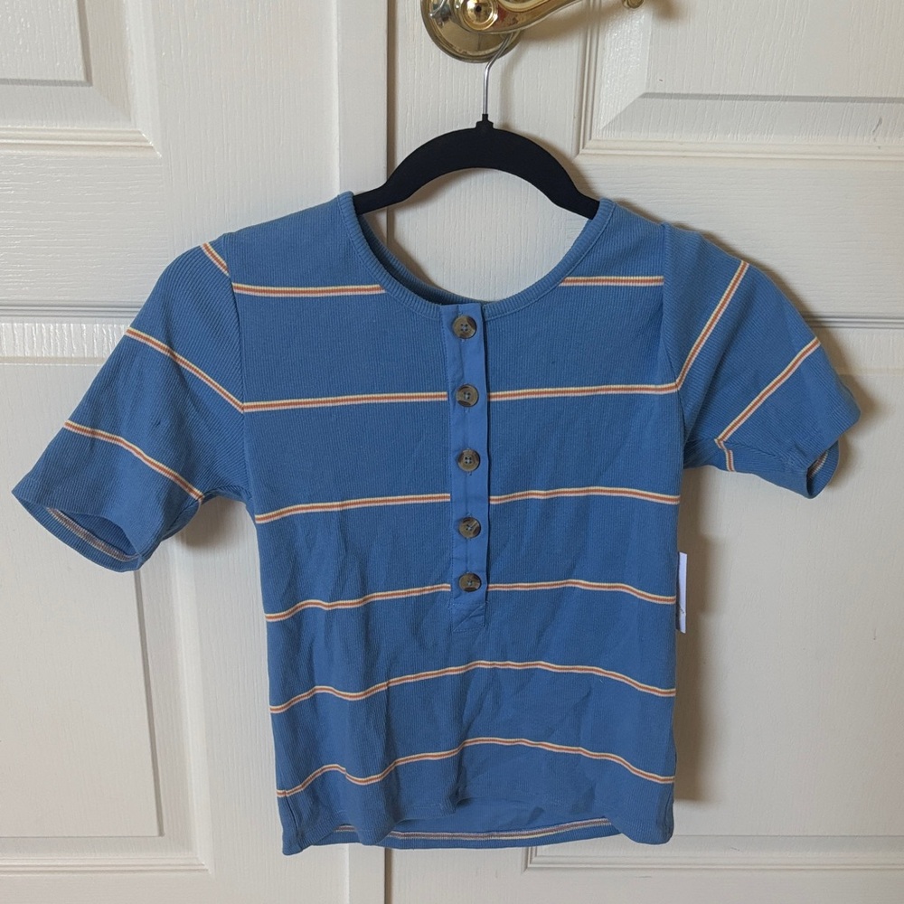 O'Neill Blue Striped Short Sleeve Tee